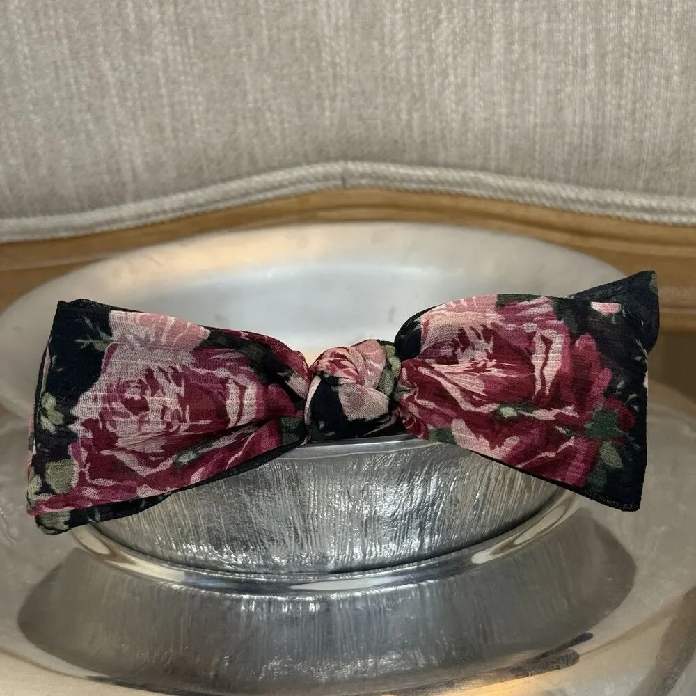 Bundle of 6 Girls gingham knot and bow Headbands fun creative modern style cute